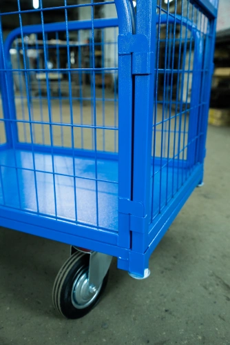 Тележка платформенная TOR ТП-2С (600х900) с бортами из сетки и двумя ручками (колеса 160 мм) по ценам производителя в Воронеже с доставкой по всей России