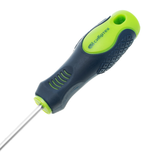 Отвертка, SL4 х 150 мм, CrV, двухкомпонентная рукоятка Сибртех по ценам производителя в Воронеже с доставкой по всей России