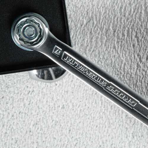 Ключ комбинированный 17 мм, CrV, холодный штамп Gross по ценам производителя в Воронеже с доставкой по всей России