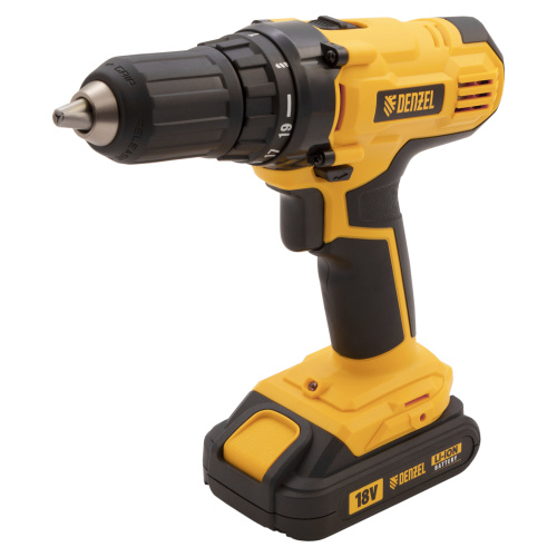 Дрель-шуруповерт аккумуляторная CDL-IB-18-02, Li-Ion, 18 В, 2 акк. Denzel по ценам производителя в Воронеже с доставкой по всей России