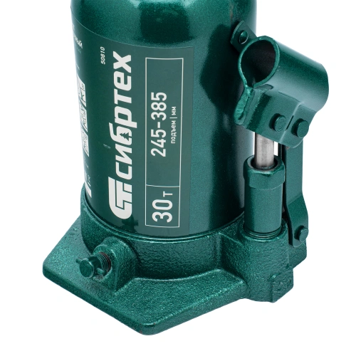 Домкрат гидравлический бутылочный, 30 т, 245-385 мм Сибртех по ценам производителя в Воронеже с доставкой по всей России