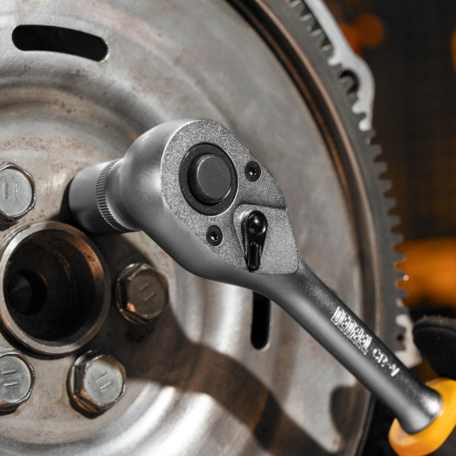 Ключ-трещотка 1/2", 90 зубьев, с быстрым сбросом, CrV Denzel по ценам производителя в Воронеже с доставкой по всей России