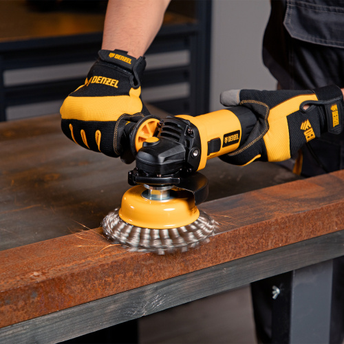 Машина шлифовальная угловая AG115-750, 750 Вт, 115 мм, 11000 об/мин Denzel по ценам производителя в Воронеже с доставкой по всей России