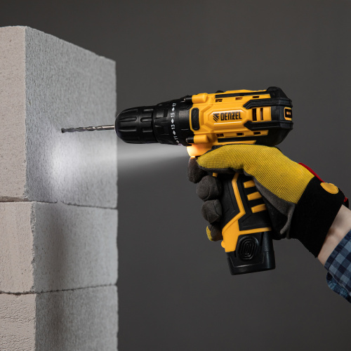 Дрель-шуруповерт аккумуляторная CDL-12CB, Li-Ion, 12 В, 1 акк. Denzel по ценам производителя в Воронеже с доставкой по всей России