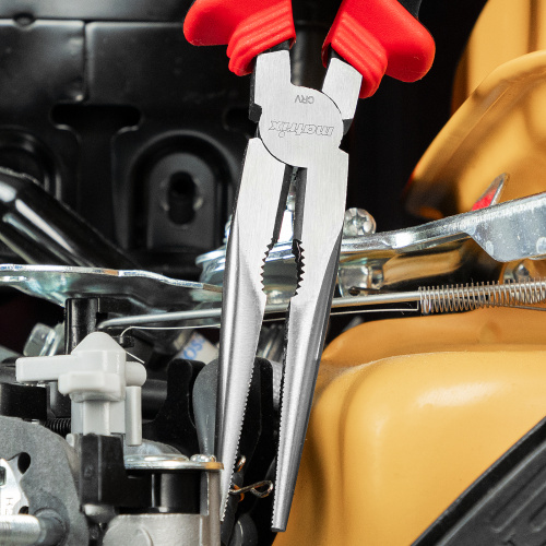 Длинногубцы прямые, 200 мм, хром-ванадий, двухкомпонентные рукоятки Matrix по ценам производителя в Воронеже с доставкой по всей России