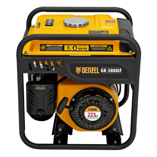 Генератор инверторный GK-3800iF, 3,8 кВт, 230 В, ручной старт DENZEL по ценам производителя в Воронеже с доставкой по всей России