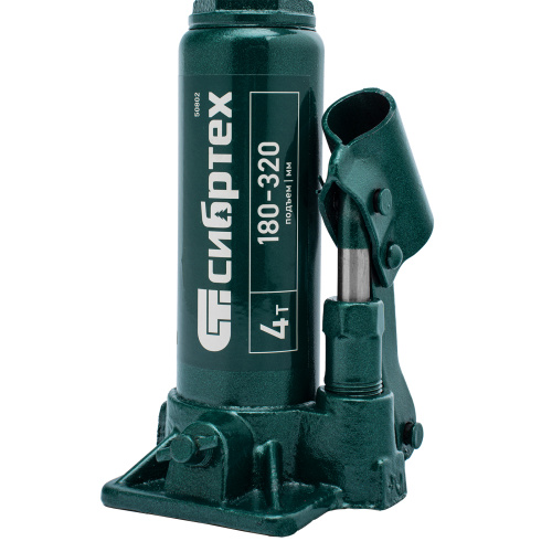 Домкрат гидравлический бутылочный, 4 т, 180-320 мм Сибртех по ценам производителя в Воронеже с доставкой по всей России