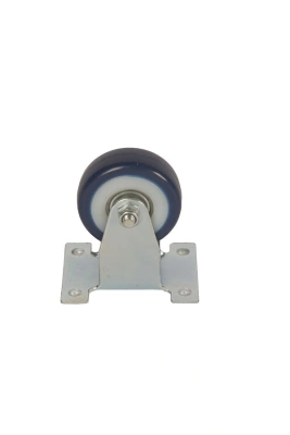 Колесо аппаратное неповоротное FCv 25 50 мм (синяя резина) по ценам производителя в Воронеже с доставкой по всей России