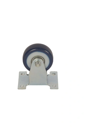 Колесо аппаратное неповоротное FCv 25 50 мм (синяя резина) по ценам производителя в Воронеже с доставкой по всей России