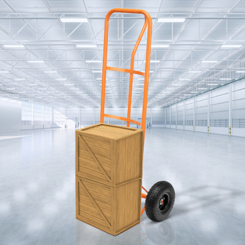 Тележка ручная двухколесная НТ1805, грузоподъемность 150 кг, пневматические колеса D 260 мм, платформа 350 х 235 мм Сибртех по ценам производителя в Воронеже с доставкой по всей России