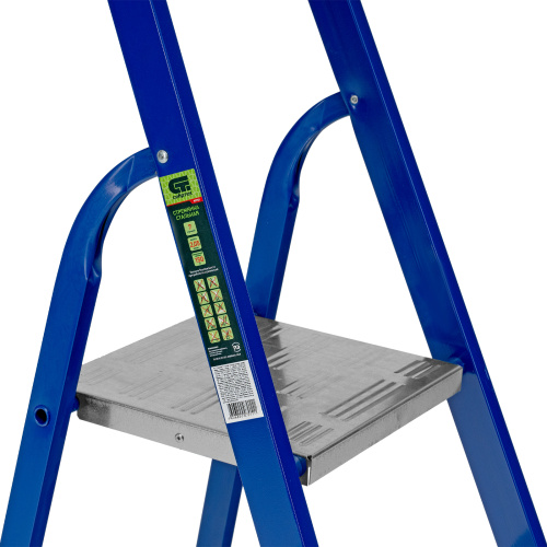 Стремянка, 7 ступеней, стальной профиль, алюминиевые ступени Сибртех по ценам производителя в Воронеже с доставкой по всей России