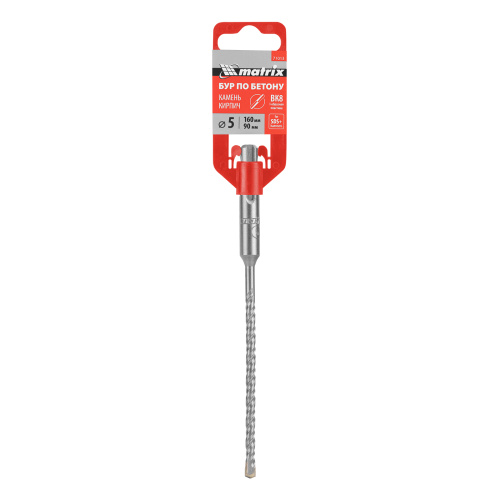 Бур по бетону, 5 x 160 мм, SDS Plus Matrix по ценам производителя в Воронеже с доставкой по всей России