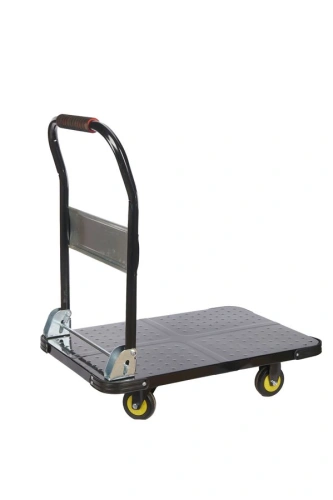 Тележка платформенная 600 кг TOR PH600 (720х470) со складной ручкой (пластиковые колеса 100 мм) по ценам производителя в Воронеже с доставкой по всей России
