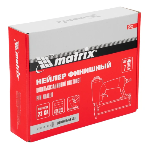 Нейлер финишный, шпилькозабивной пистолет, пневматический, гвоздь 23GA D 0.64 мм  длина 10-30 мм Matrix по ценам производителя в Воронеже с доставкой по всей России