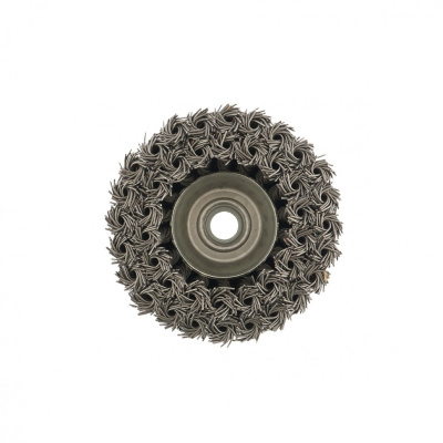 Щетка для УШМ, 100 мм, М14, "чашка", двухрядная, крученая проволока 0.8 мм Matrix по ценам производителя в Воронеже с доставкой по всей России