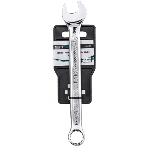 Ключ комбинированный, 14 мм, CrV, антислип Stels по ценам производителя в Воронеже с доставкой по всей России