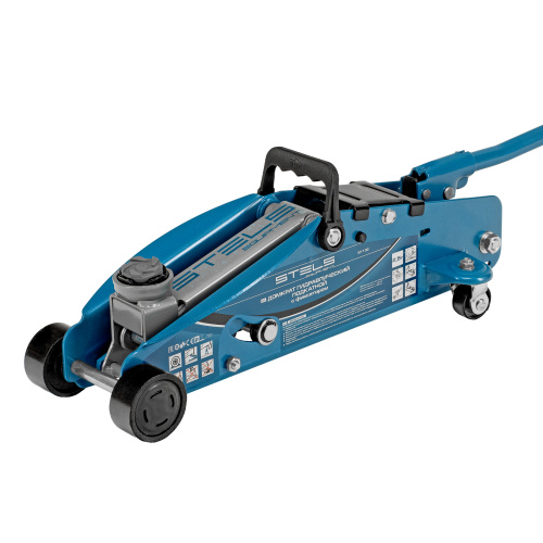 Домкрат гидравлический подкатной с фиксатором, 2.5 т, Safety Pin, 140-385 мм, в кейсе Stels по ценам производителя в Воронеже с доставкой по всей России