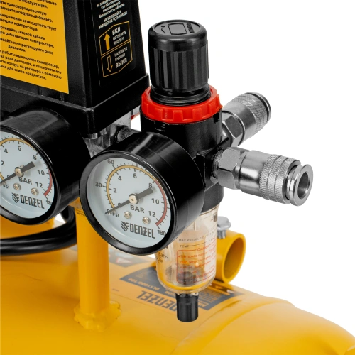 Компрессор безмасляный, малошумный DLS 3300/100, 3300 Вт,3x1100, 100 л, 570 л/мин ,блок управления Denzel по ценам производителя в Воронеже с доставкой по всей России