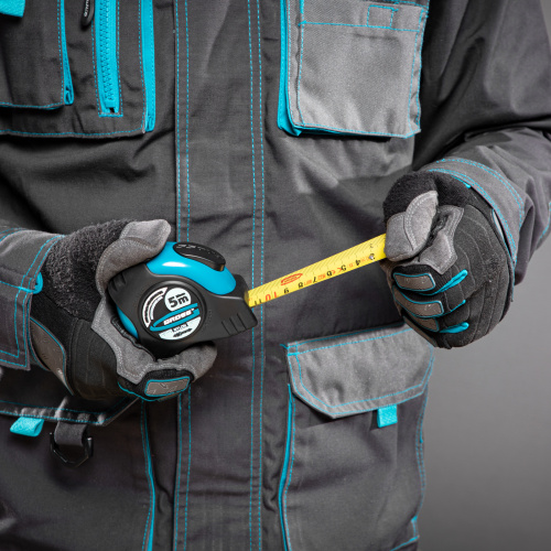 Рулетка "Schlagfest",5 м x 25 мм,магнитный обрезиненный зацеп,двусторонняя шкала,Нейлоновое покрытие,автоматическая фиксация Gross по ценам производителя в Воронеже с доставкой по всей России