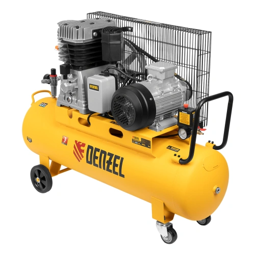 Компрессор воздушный, ременный привод BCI4000-T/100, 4.0 кВт, 100 литров, 690 л/мин Denzel по ценам производителя в Воронеже с доставкой по всей России