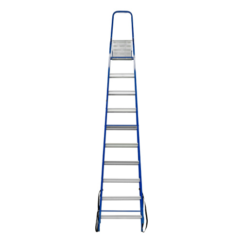 Стремянка, 10 ступеней, стальной профиль, алюминиевые ступени Сибртех по ценам производителя в Воронеже с доставкой по всей России