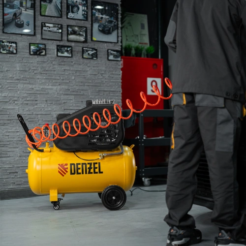 Компрессор воздушный рем. привод BCI 2200/100, 2,2 кВт, 100 литров, 420 л/мин Denzel по ценам производителя в Воронеже с доставкой по всей России