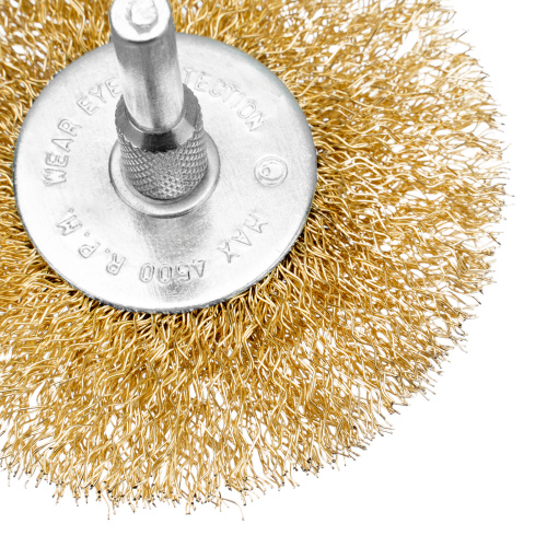 Набор щеток для дрели, 3 шт, 3 плоские, 50-63-75 мм, со шпильками, металлические Matrix по ценам производителя в Воронеже с доставкой по всей России