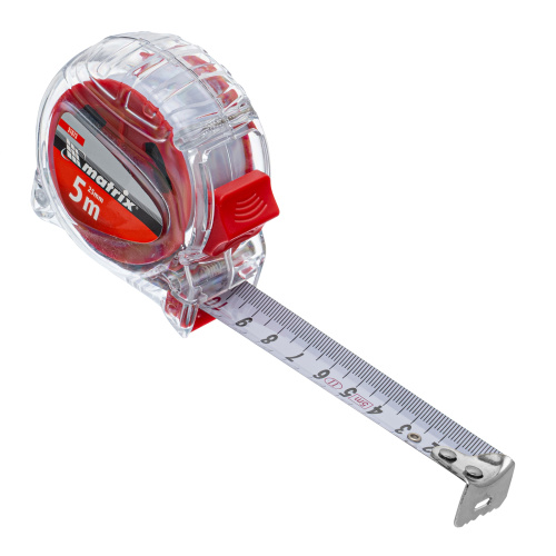 Рулетка Crystal,5 м х 25 мм,корпус из поликарбоната Matrix по ценам производителя в Воронеже с доставкой по всей России