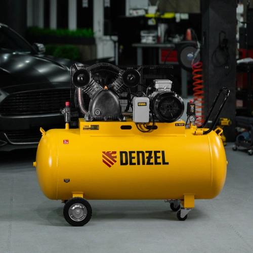 Компрессор воздушный рем. привод BCV 5500-T/270, 5,5 кВт, 270 литров, 850 л/мин Denzel по ценам производителя в Воронеже с доставкой по всей России