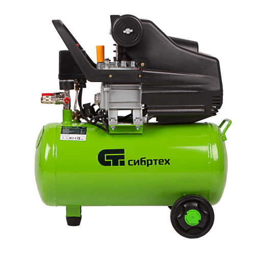 Компрессор воздушный КК-1500/24, 1.5 кВт, 198 л/мин, 24 л, прямой привод, масляный Сибртех по ценам производителя в Воронеже с доставкой по всей России