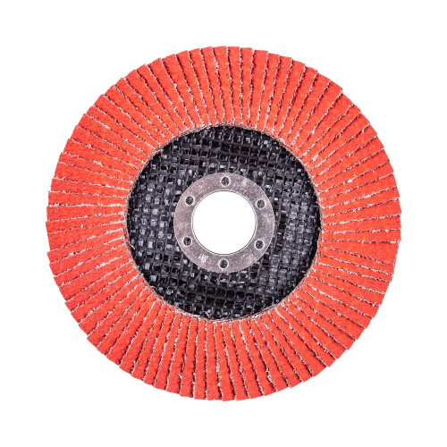 Круг лепестковый с керамическим абразивом для шлифования по нержавеющей стали FTL Everest 27 125 х 22,2 мм P40 по ценам производителя в Воронеже с доставкой по всей России