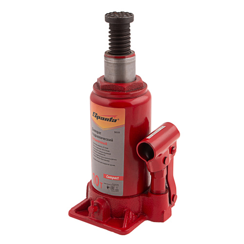 Домкрат гидравлический бутылочный 10 т, h подъема 190-370 мм Sparta Compact по ценам производителя в Воронеже с доставкой по всей России