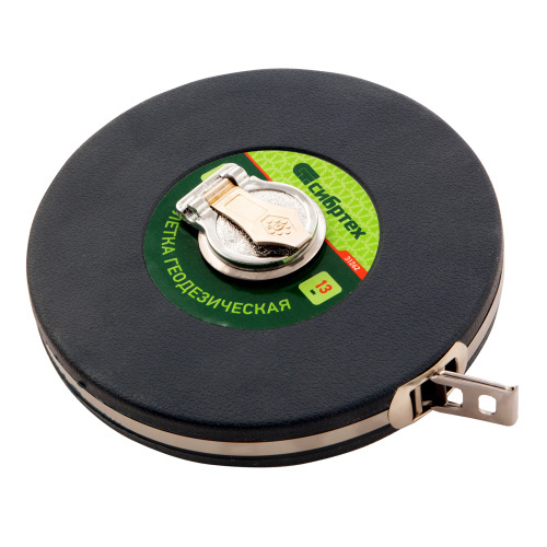 Рулетка геодезическая 30 м х 13 мм, закрытый корпус, фибергласовая лента Сибртех по ценам производителя в Воронеже с доставкой по всей России