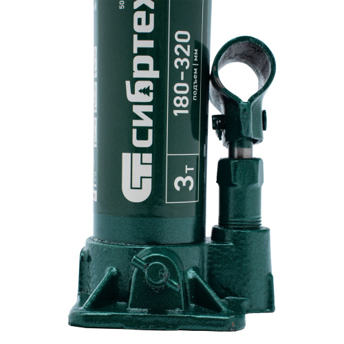 Домкрат гидравлический бутылочный, 3 т, 180-320 мм Сибртех по ценам производителя в Воронеже с доставкой по всей России