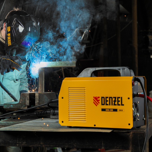 Аппарат инвертор. полуавтомат. cварки IMIG-200, 200 А, ПВ 60%, катушка 5 кг Denzel по ценам производителя в Воронеже с доставкой по всей России