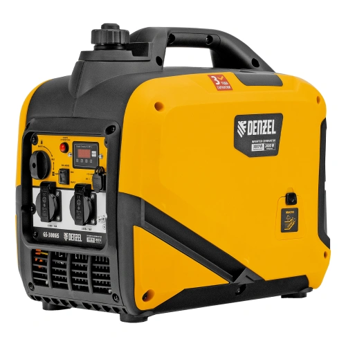 Генератор инверторный GS-3000iS, 3,0 кВт, 230 В, закрытый корпус, ручной старт DENZEL по ценам производителя в Воронеже с доставкой по всей России