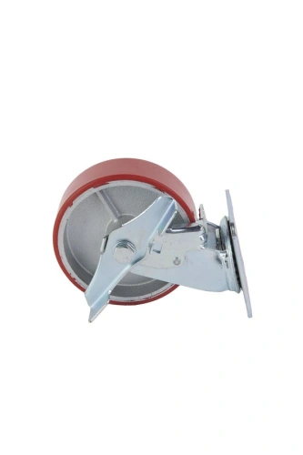 Колесо большегрузное поворотное SCpb 63 150 мм полиуретановое с тормозом (N) по ценам производителя в Воронеже с доставкой по всей России