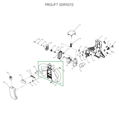 Корпус ручки для самоходных штабелеров SDR/SDK и самоходной тележки SD20 по ценам производителя в Воронеже с доставкой по всей России