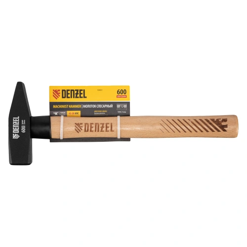 Молоток слесарный, 600 г, кованый квадратный боек, буковая рукоятка Denzel по ценам производителя в Воронеже с доставкой по всей России
