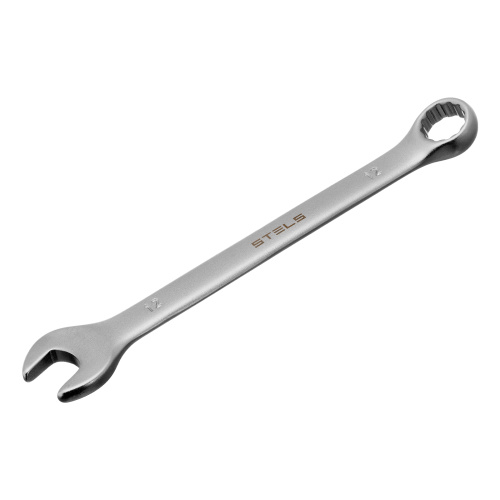 Ключ комбинированный, 12 мм, CrV, матовый хром Stels по ценам производителя в Воронеже с доставкой по всей России