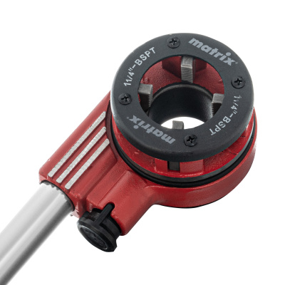 Набор клуппов 1/4-1/2-3/4-1-1.25"+ плашкодержатель с трещоткой, 8 предметов Matrix купить в Москве с доставкой по всей России | ProtosMarket.ru