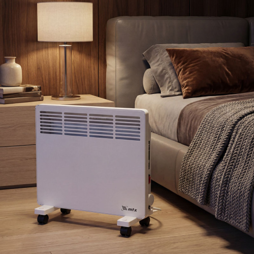 Конвектор электрический КМ-1000.1, 230 В, 1000 Вт, X-образный нагреватель, колеса, термостат MTX по ценам производителя в Воронеже с доставкой по всей России