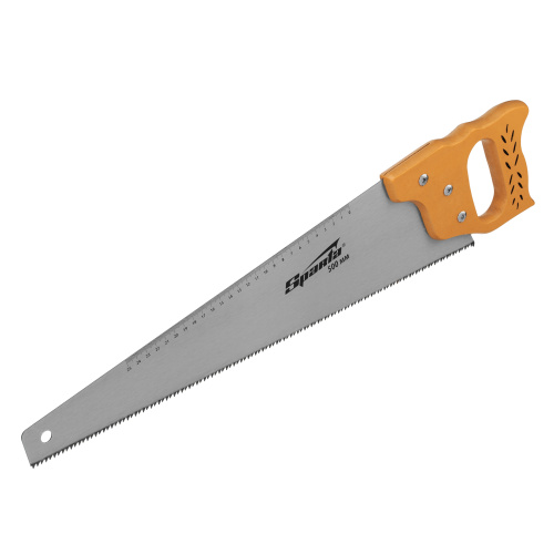 Ножовка по дереву, 500 мм, 7-8 TPI, каленый зуб, линейка, деревянная рукоятка Sparta по ценам производителя в Воронеже с доставкой по всей России
