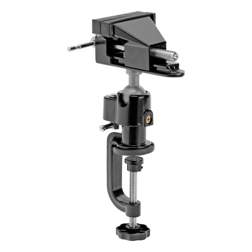 Тиски настольные, многофункциональные, сменная насадка, хомут для дрели, шарнирный механизм, 70 мм Matrix по ценам производителя в Воронеже с доставкой по всей России