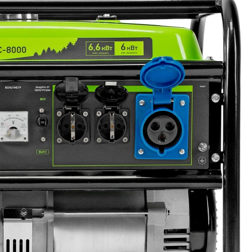 Генератор бензиновый БС-8000, 6,6 кВт, 230В, четырехтактный, 25 л, ручной стартер Сибртех по ценам производителя в Воронеже с доставкой по всей России