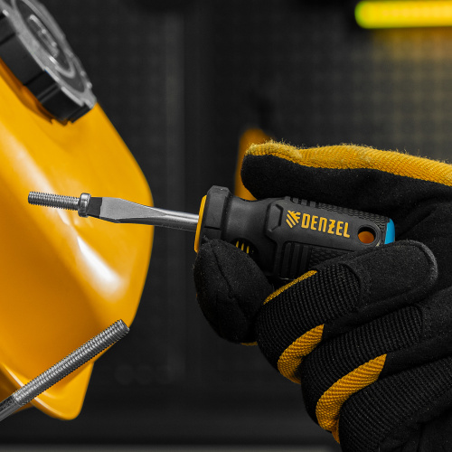 Отвертка SL6x38 мм, CrV, трехкомпонентная рукоятка Denzel по ценам производителя в Воронеже с доставкой по всей России