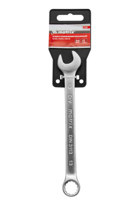 Ключ комбинированный, 13 мм, CrV, матовый хром Matrix по ценам производителя в Воронеже с доставкой по всей России