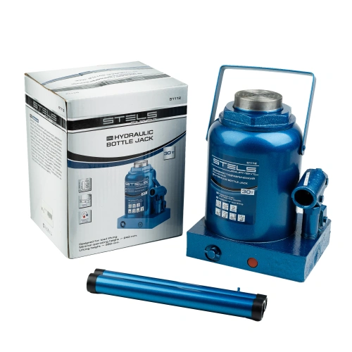 Домкрат гидравлический бутылочный, 30 т, H подъема 240-370 мм Stels по ценам производителя в Воронеже с доставкой по всей России