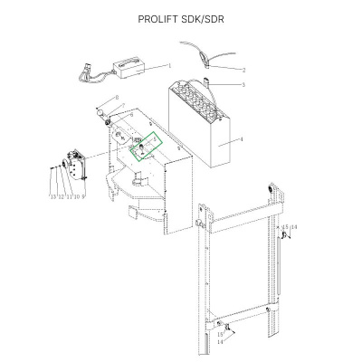 Замок включения питания для штабелеров SDR 1536/1545S/1645/1656/2036/2045, SDK, для тележек SK20 по ценам производителя в Воронеже с доставкой по всей России