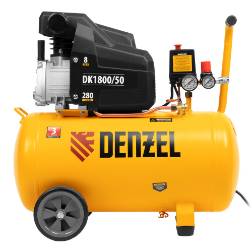 Компрессор воздушный DK1800/50, Х-PRO 1.8 кВт, 280л/мин, 50л Denzel по ценам производителя в Воронеже с доставкой по всей России